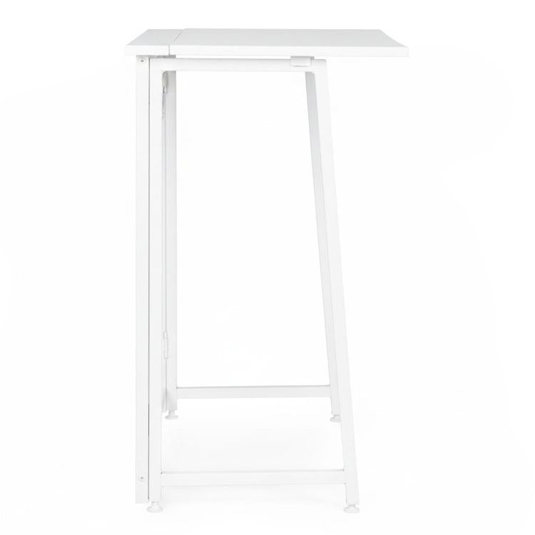 Birou Pliabil pentru Laptop 80 x 45 x 76 cm, Culoare Alb - MAXY