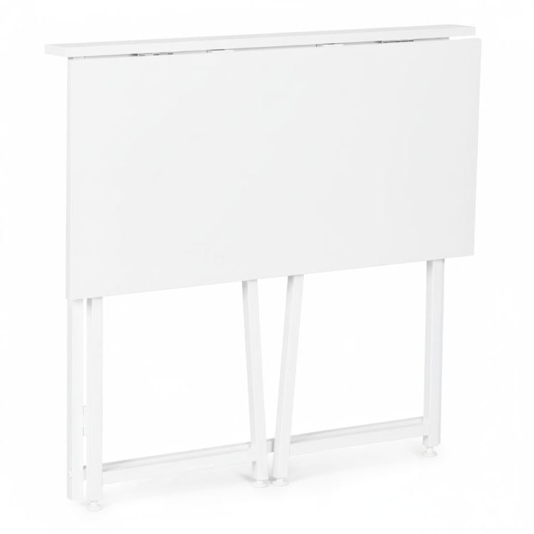 Birou Pliabil pentru Laptop 80 x 45 x 76 cm, Culoare Alb - MAXY