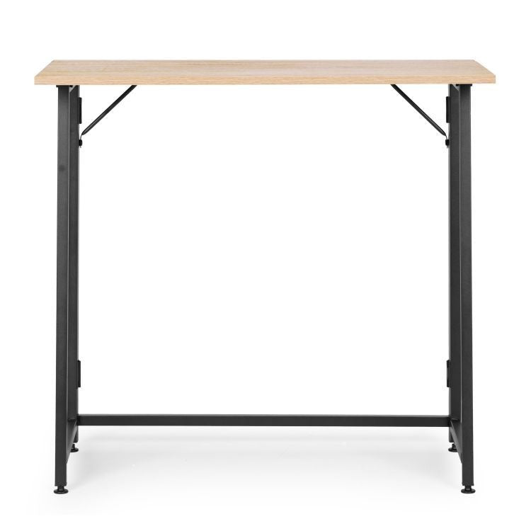 Birou Pliabil pentru Calculator 80 x 45 x 76 cm, Finisaj Culoarea Lemnului - MAXY