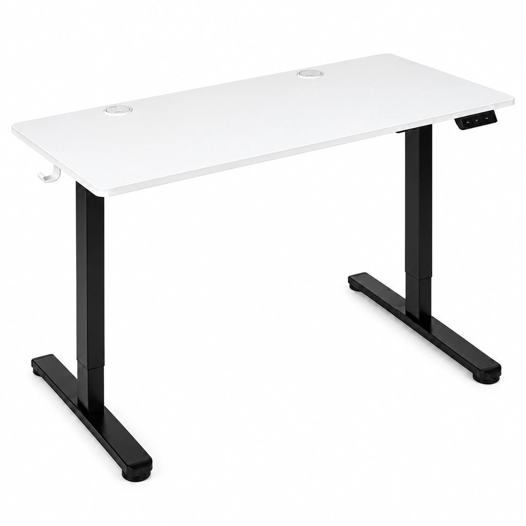 Birou Electric Reglabil pe Înălțime 72-118 cm, 120x60 cm,  Alb