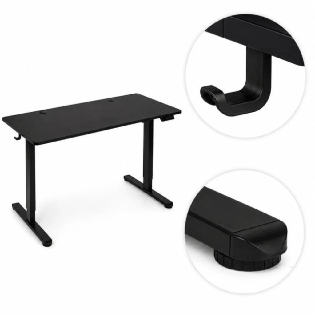 Birou Electric Reglabil pe Înălțime 72 și 118 cm, 120x60 cm, Negru