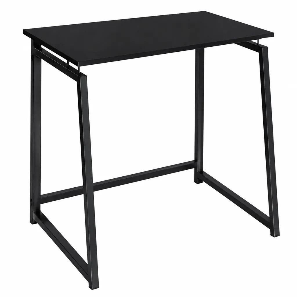 Birou Pliabil din Lemn Negru RUHHY 80x75x40 cm