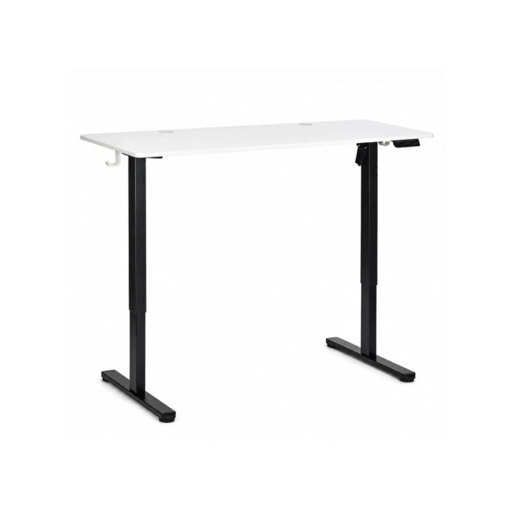 Birou Electric Reglabil pe Înălțime 72-118 cm, 140x60 cm, , Alb