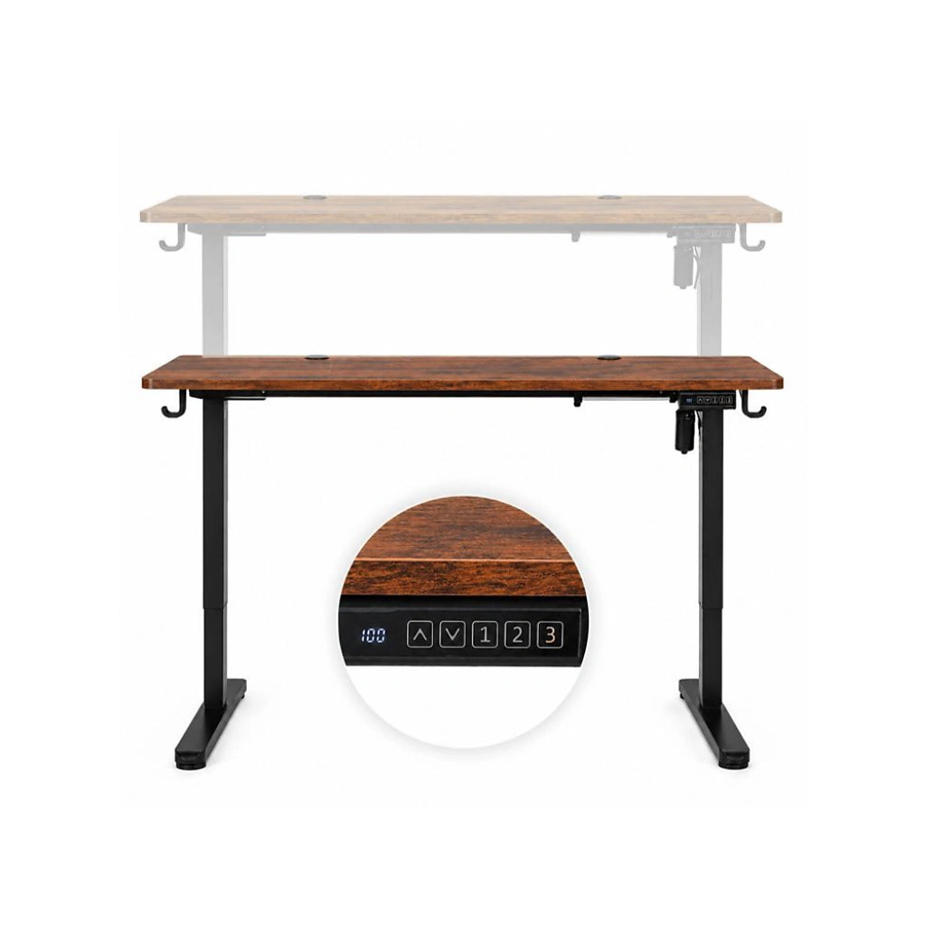Birou Electric Reglabil pe Înălțime  72-118 cm, 120x60 cm, Stejar Antic