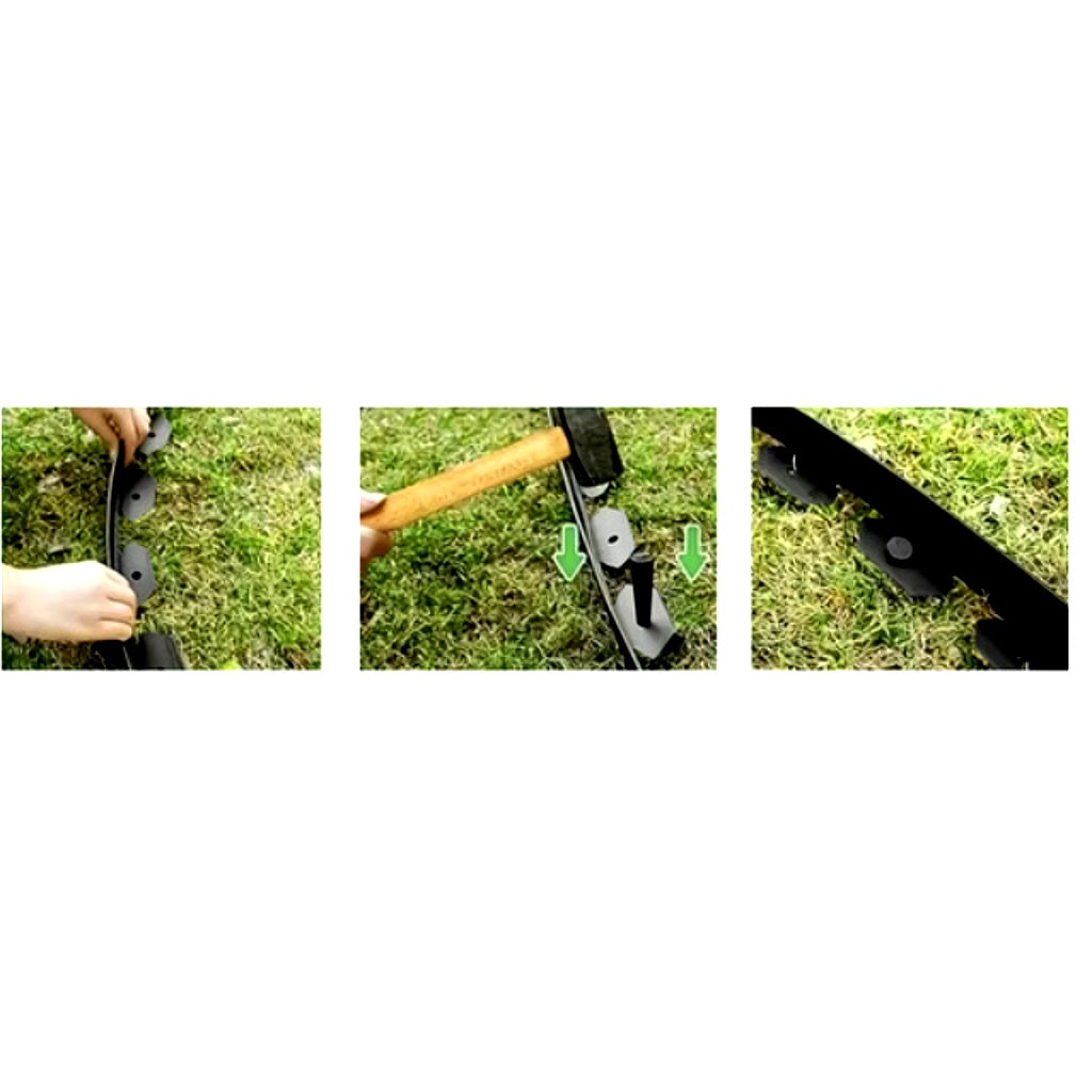 Bordura pentru Gradina 4 cm x 10 m – Flexibila, Rezistenta, Culoare Negru - MAXY