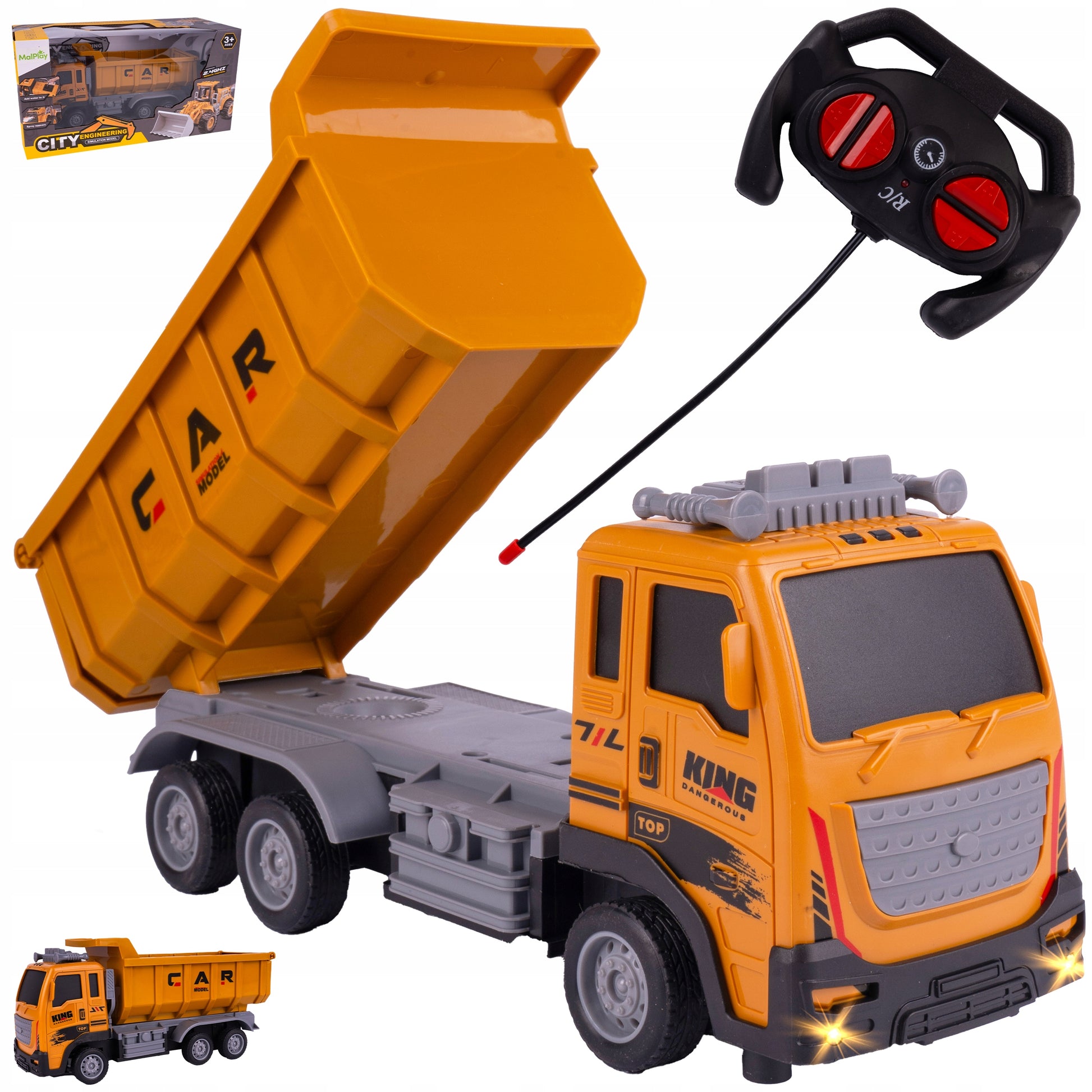 Camion Basculanta Cu Telecomanda, Pentru Copii 3+, 24 x 11.5 x 7.7 cm - MAXY