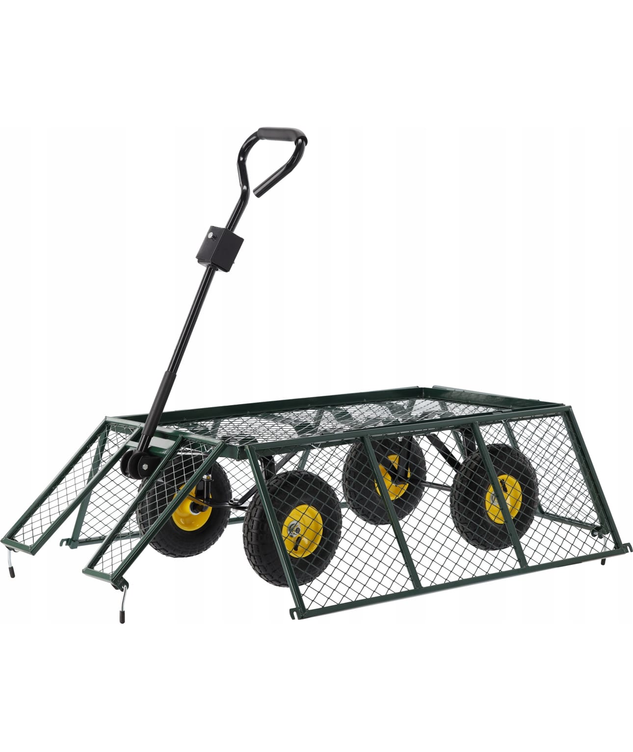 Cărucior Grădină Multifuncțional 300 kg Verde - MAXY