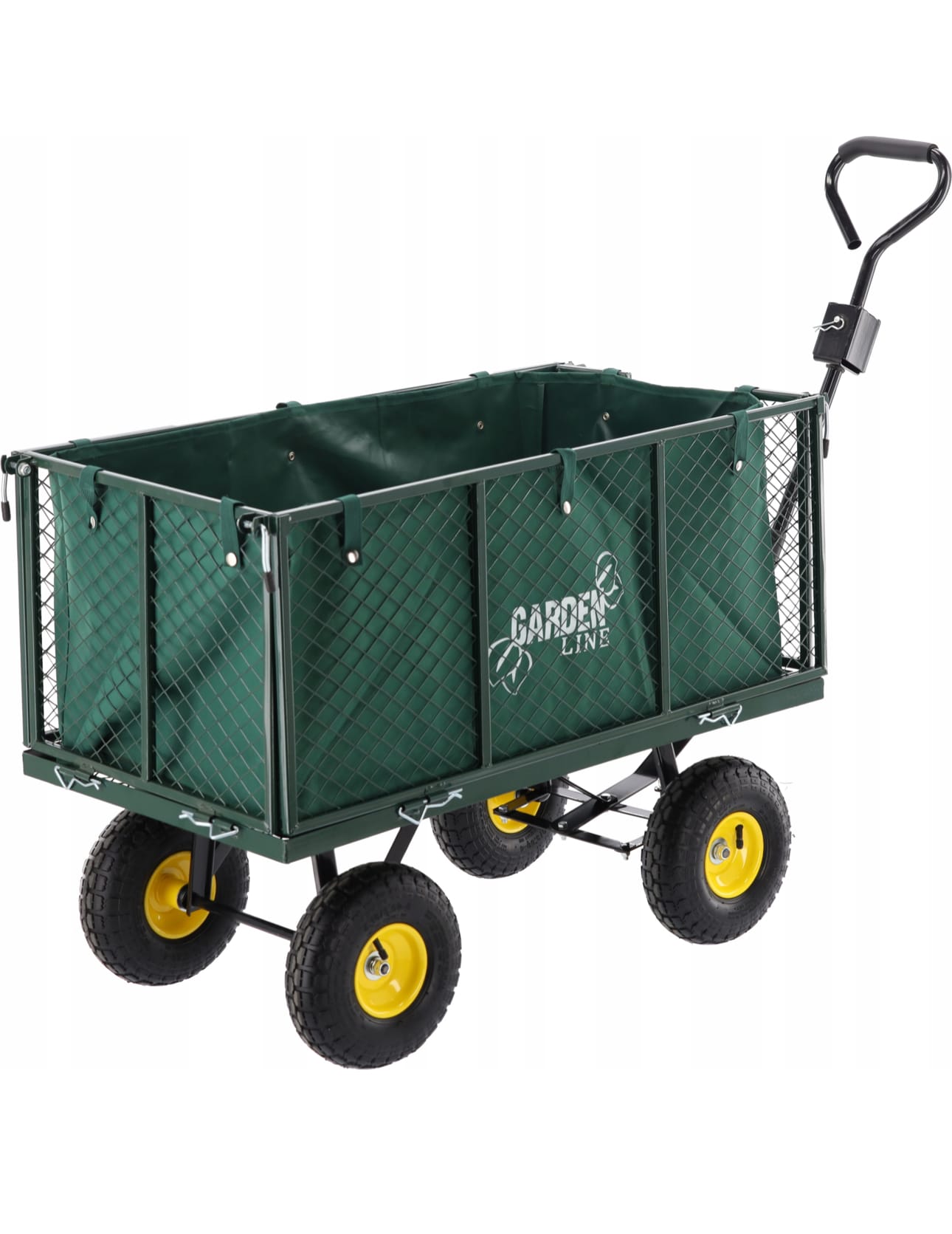 Cărucior Grădină Multifuncțional 300 kg Verde - MAXY