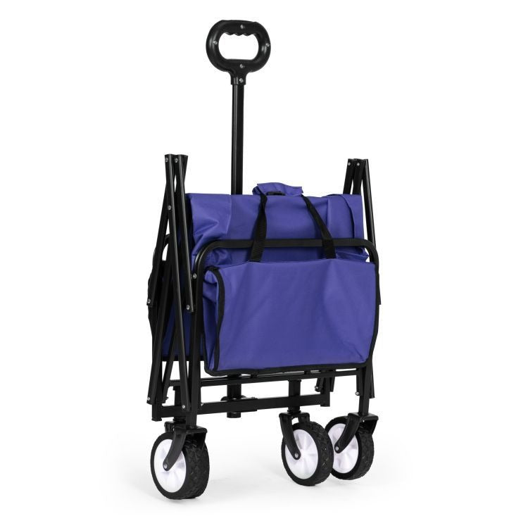 Carucior Gradina Pliabil Multifunctional 100 kg Albastru - MAXY