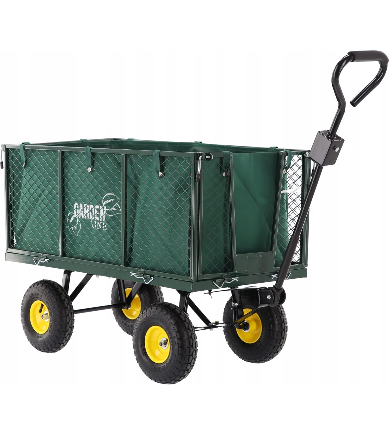 Cărucior Grădină Multifuncțional 300 kg Verde - MAXY