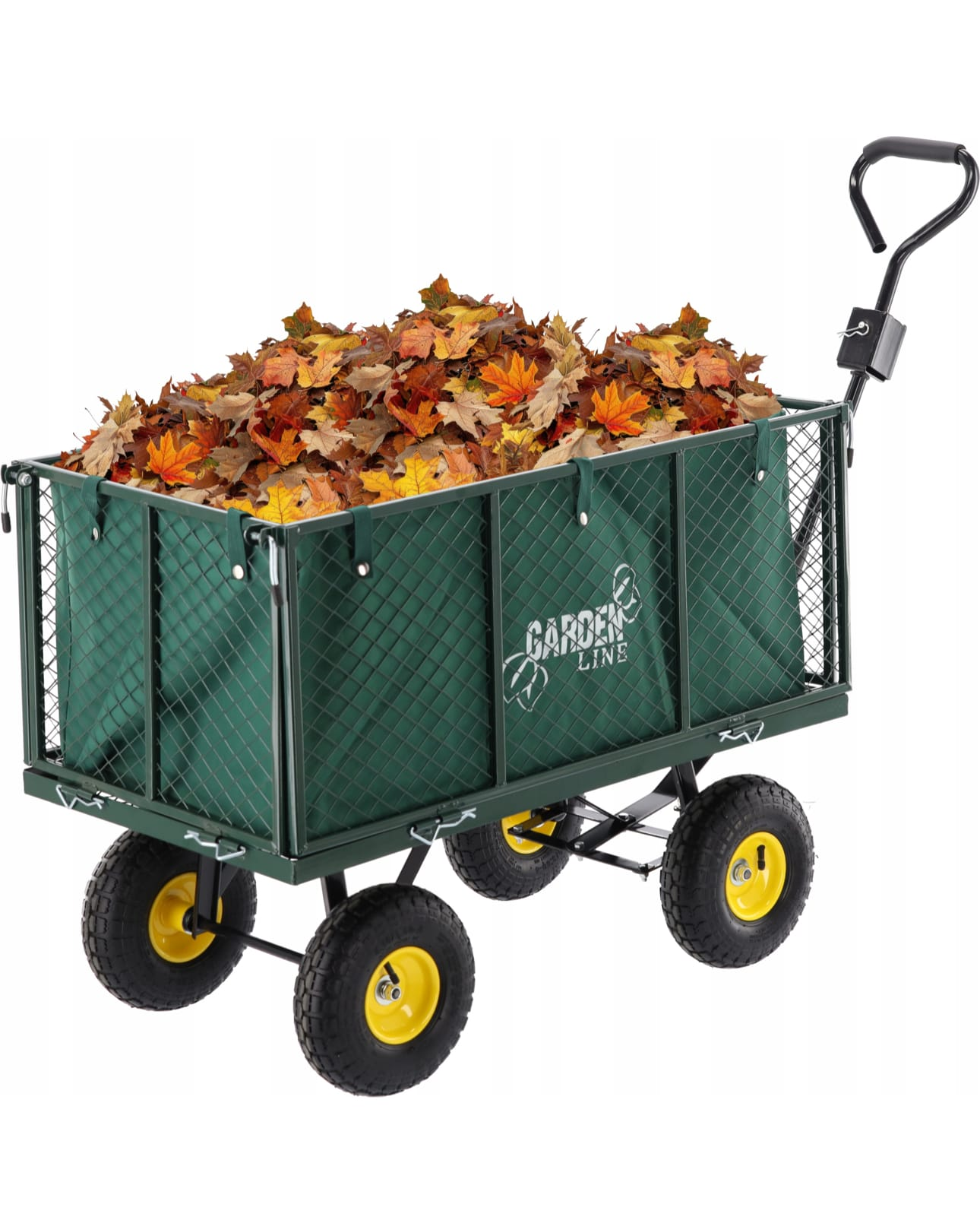 Cărucior Grădină Multifuncțional 300 kg Verde - MAXY