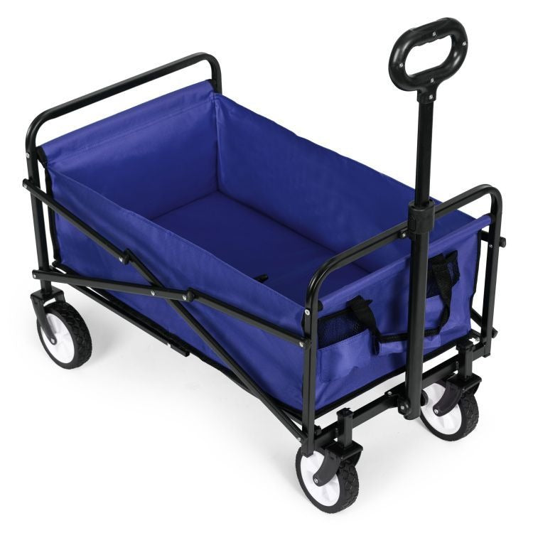 Carucior Gradina Pliabil Multifunctional 100 kg Albastru - MAXY