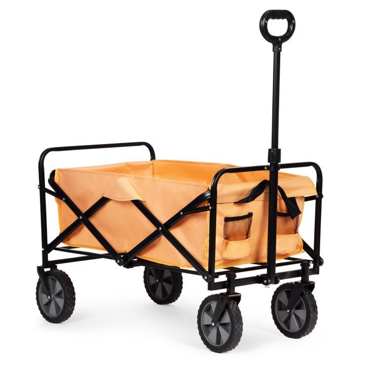 Carucior Gradina Pliabil Multifunctional 100 kg Portocaliu - MAXY