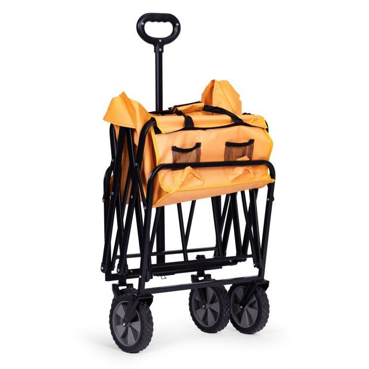 Carucior Gradina Pliabil Multifunctional 100 kg Portocaliu - MAXY