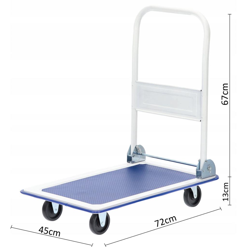 Cărucior Platformă Transport Marfă 72 x 45 x 80 cm - MAXY