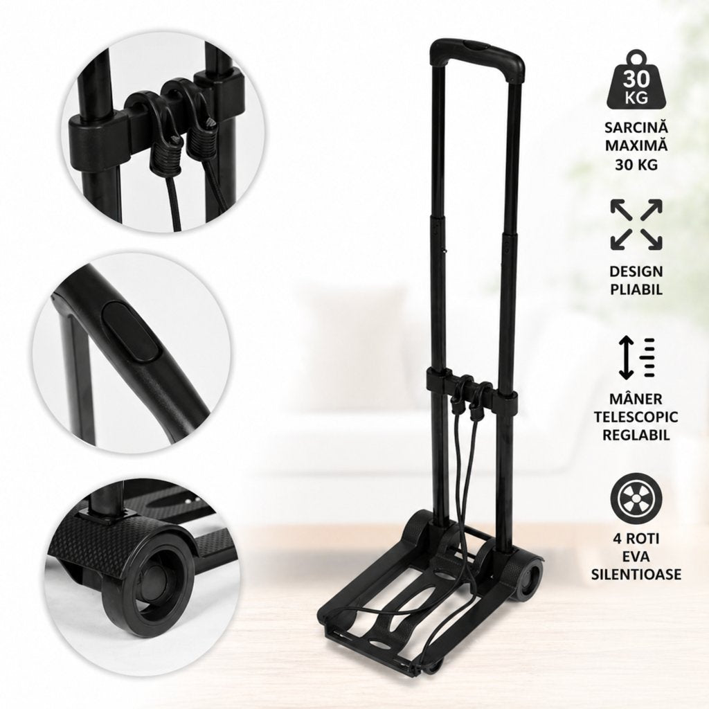 Cărucior Pliabil pentru Transport 30 kg - MAXY