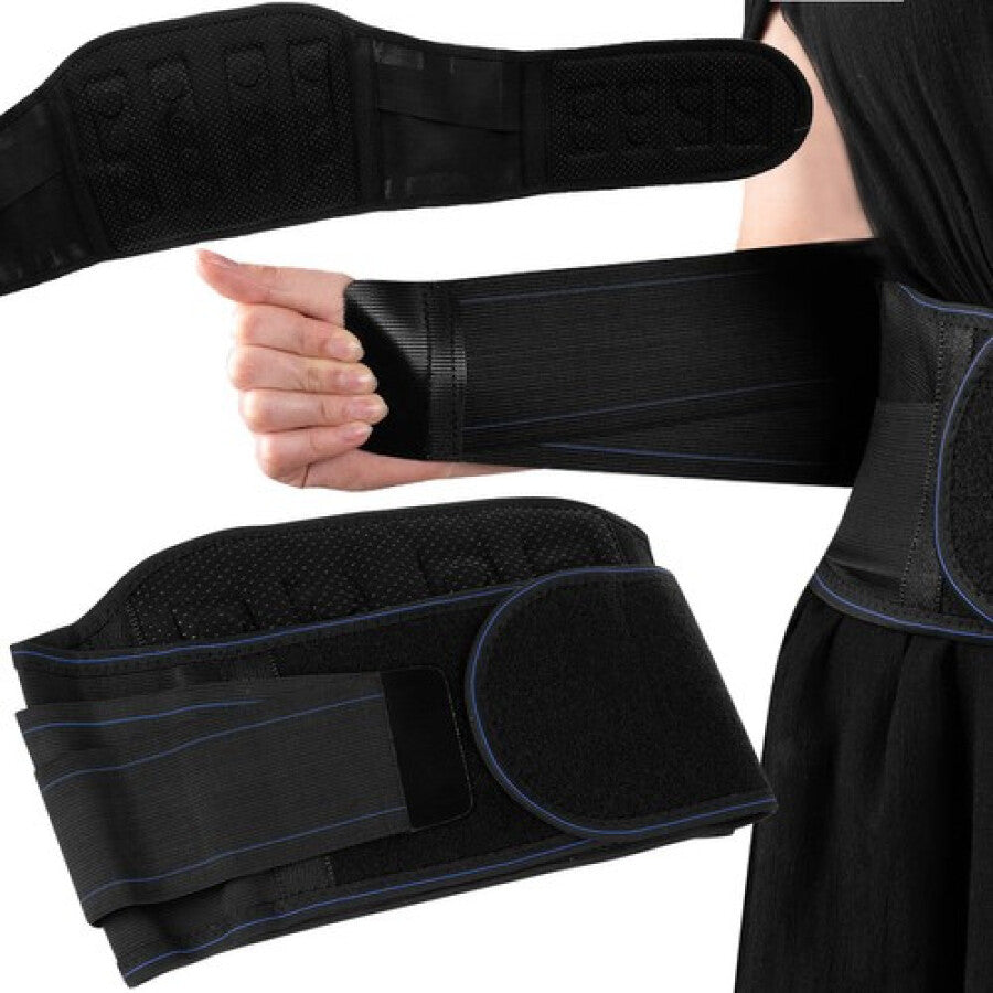 Centura Lombara Cu 24 Magneti, Marime XXL, Circumferinta Taliei 95–110 cm, Neagra