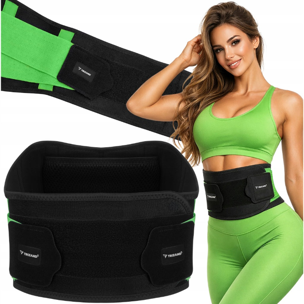 centura de slabit negru cu verde 