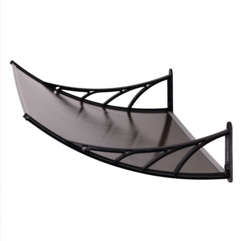 Copertină pentru ușă 150x80 cm maro - MAXY