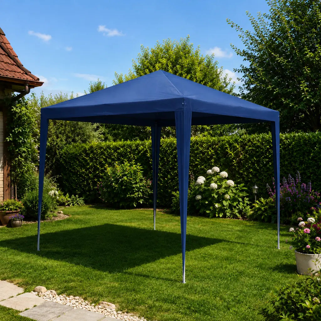 Cort Pavilion de Grădină 3x3 m Albastru - MAXY