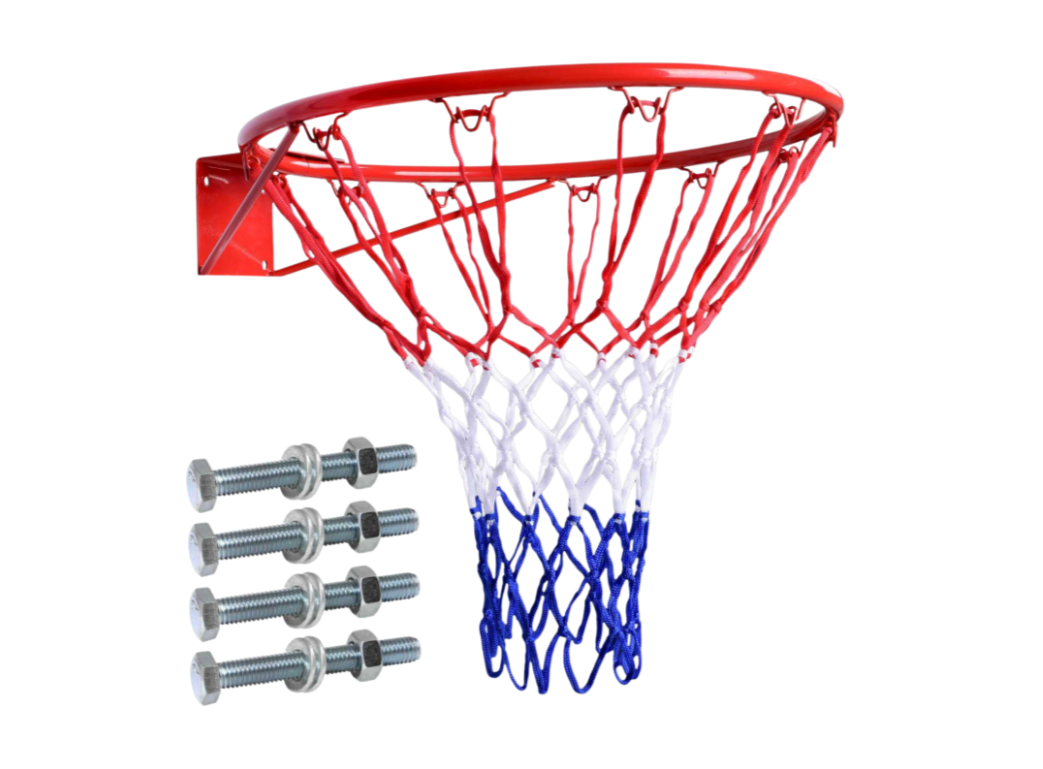 Cos de Baschet cu Plasă, Diametru 53 cm, Plasă 45 cm, Inel Metalic Rezistent