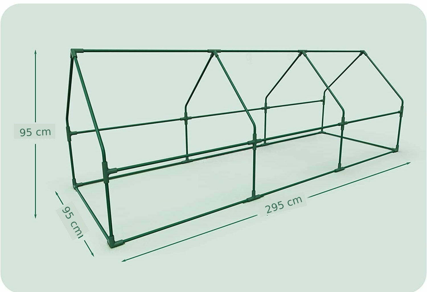 Mini sera de gradina pentru plante 295 x 95 x 95cm