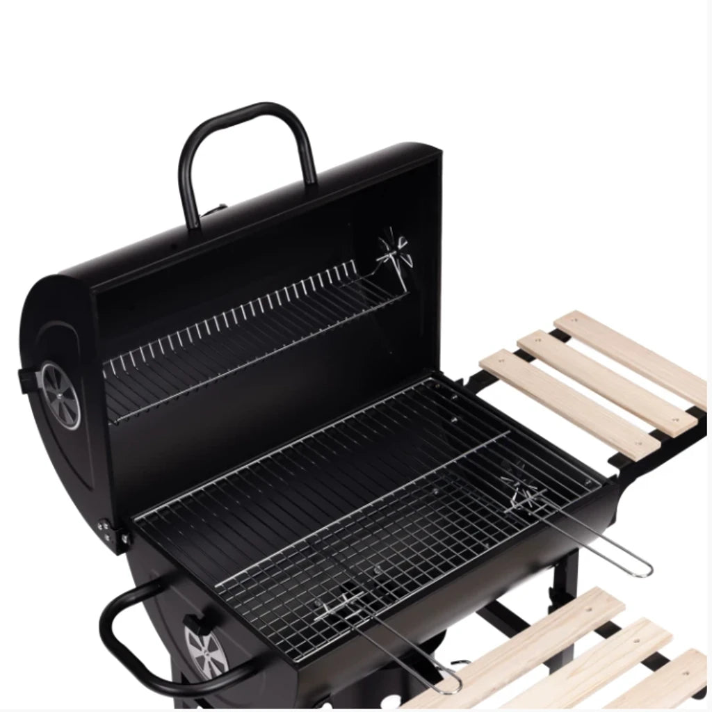 Grătar De Grădină Cu Capac și Termometru, 2 Rafturi, 102x63x94.5cm MultiGarden - MAXY