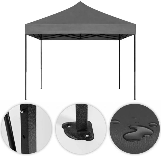 Pavilion de Grădină Pliabil 3x3 m Gri MultiGarden - MAXY