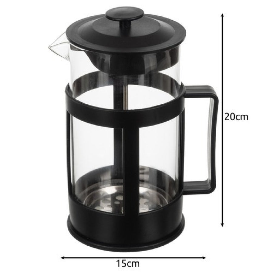Aparat De Cafea/Ceai, Infuzor Cu Piston, Capacitate 1 Litru, Sticlă, Filtru Din Oțel Inoxidabil
