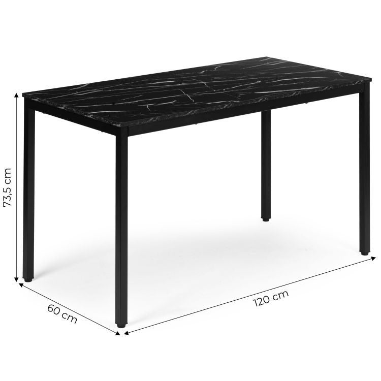 Masa Multifuncțională 120 x 60 cm , Negru - MAXY