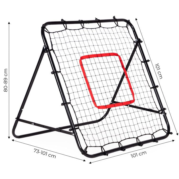 Poarta rebounder fotbal 100x100 cm cu unghi reglabil - MAXY