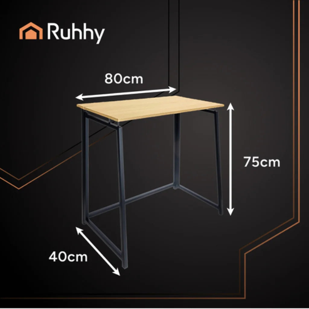 Birou Pliabil din Lemn RUHHY 80x75x40 cm