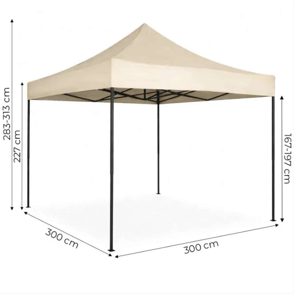 Pavilion de Grădină Pliabil 3x3 m Bej MultiGarden - MAXY