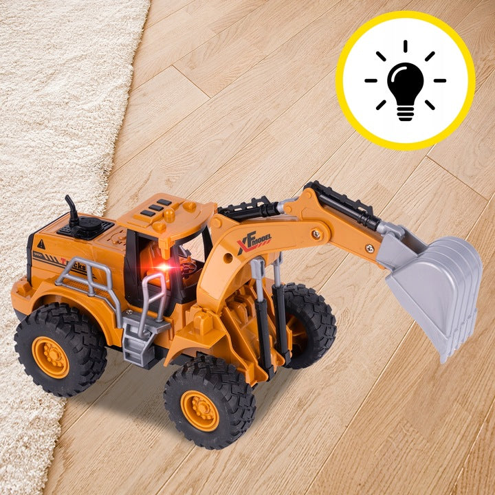 Excavator De Jucarie Cu Telecomanda, Lumini LED, Reincarcabil - MAXY