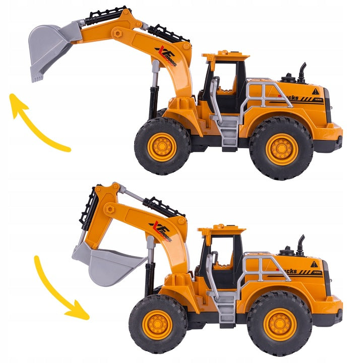 Excavator De Jucarie Cu Telecomanda, Lumini LED, Reincarcabil - MAXY