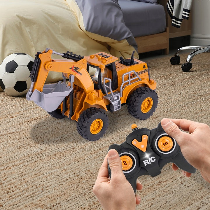 Excavator De Jucarie Cu Telecomanda, Lumini LED, Reincarcabil - MAXY
