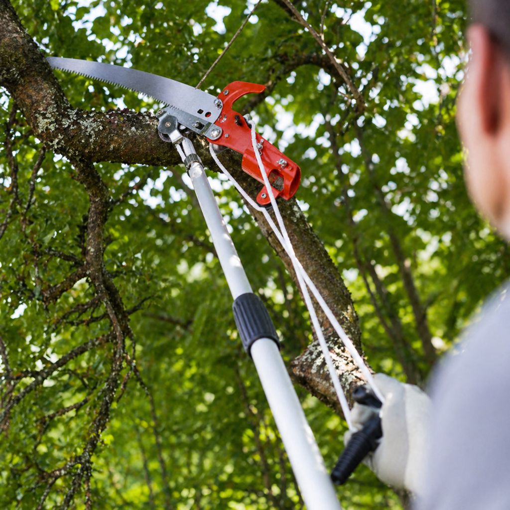 Fierăstrău și Foarfecă pentru Crengi cu Mâner Telescopic 1.37 – 2.5 m - MAXY