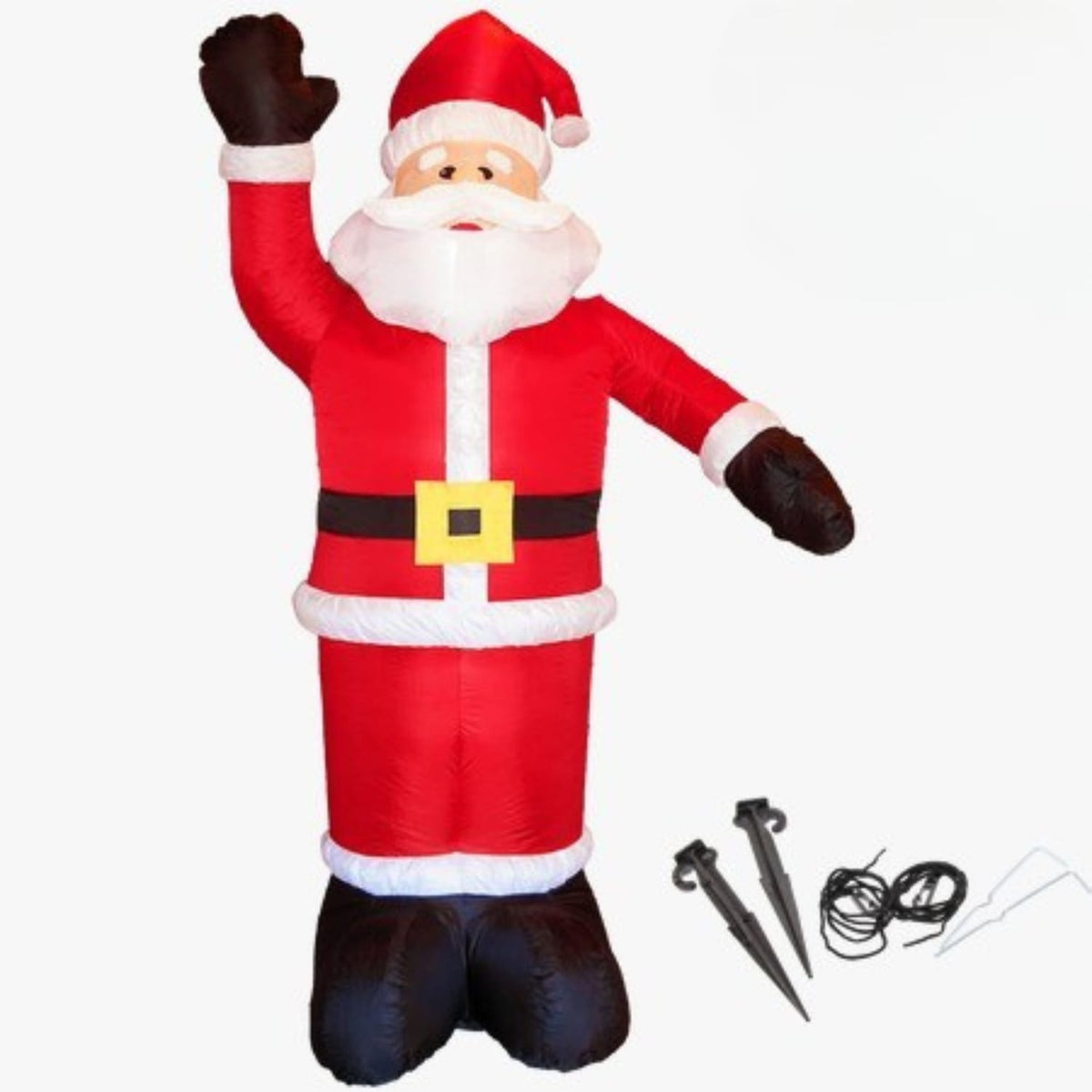 Moș Crăciun Gonflabil cu LED-uri, Decorațiune XXL, Înălțime 360 cm - MAXY