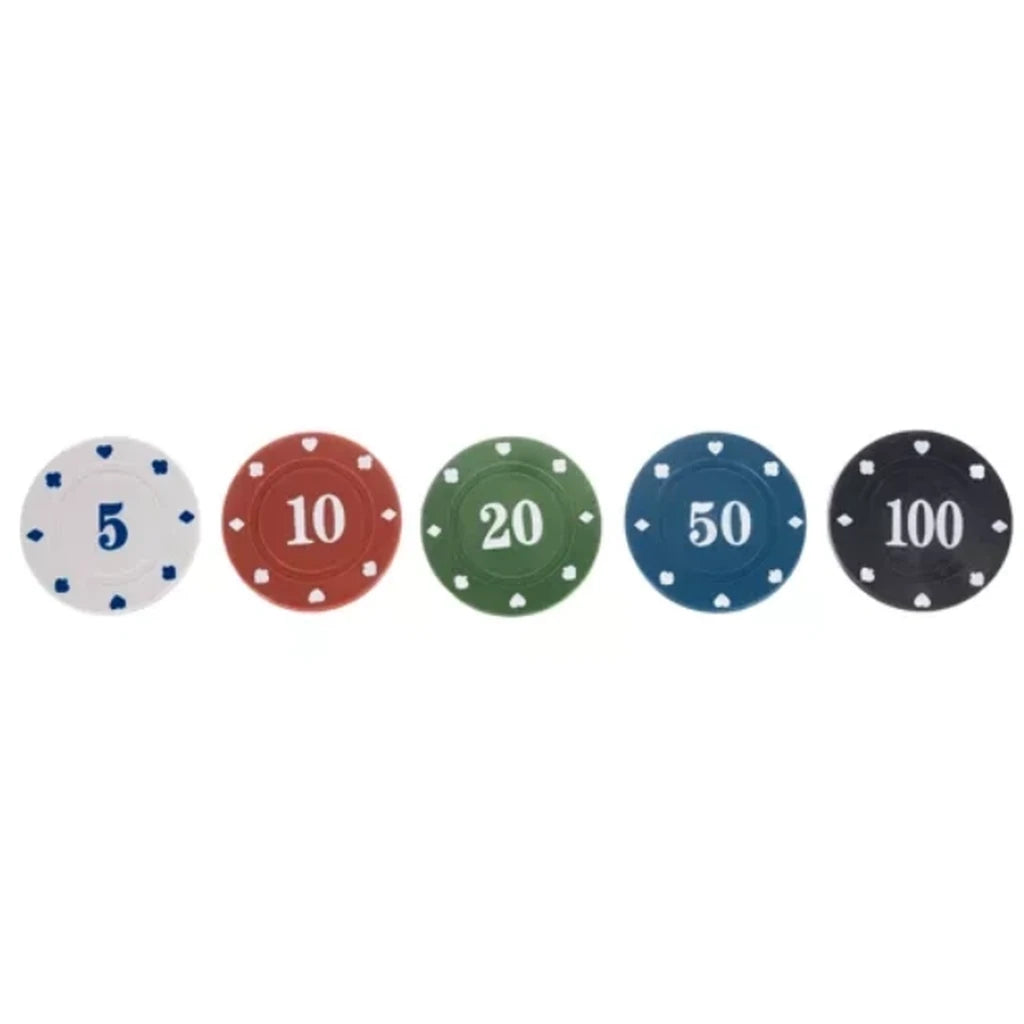 Set De Poker Texas, 200 De Jetoane, Covoraș 92x58 cm, 2 Pachete De Cărți, Cutie Metalică