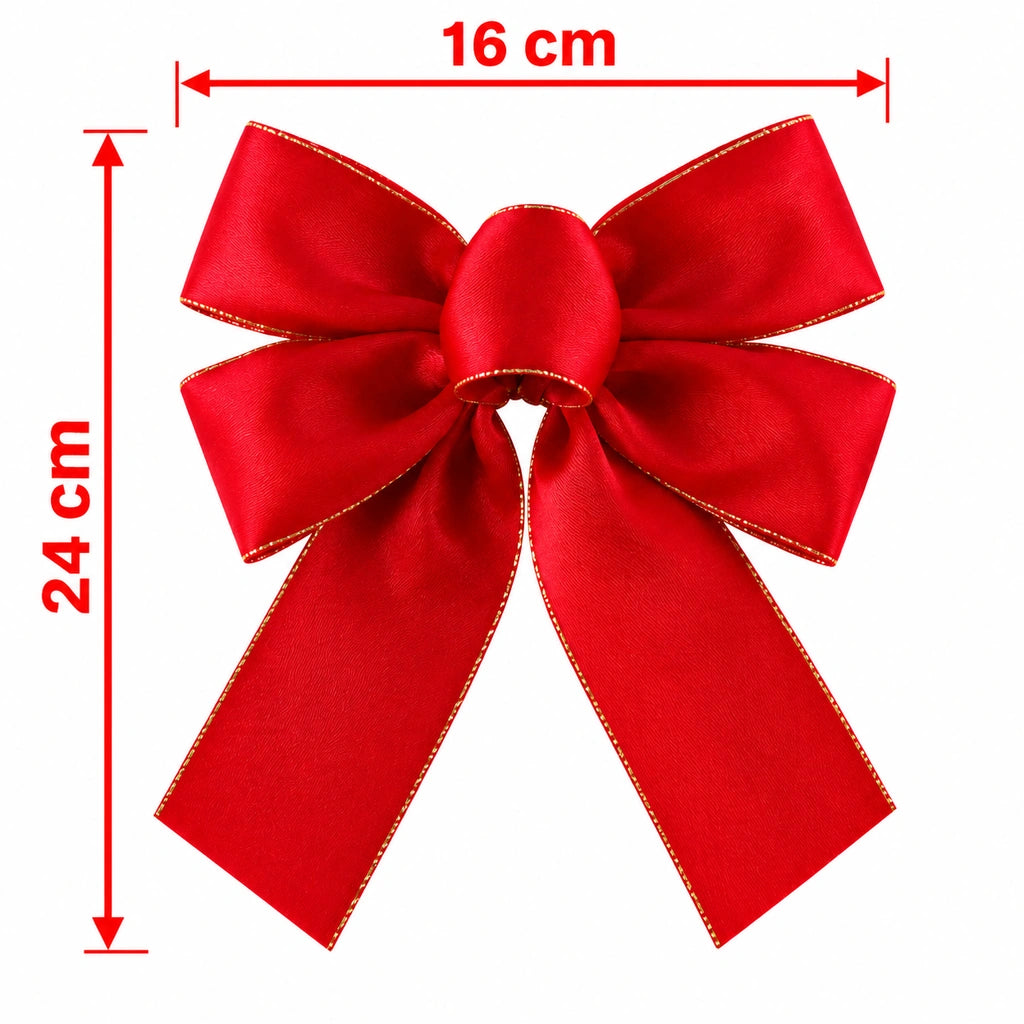 Set de 3 Funde roșii de Crăciun 16 × 24 cm - MAXY
