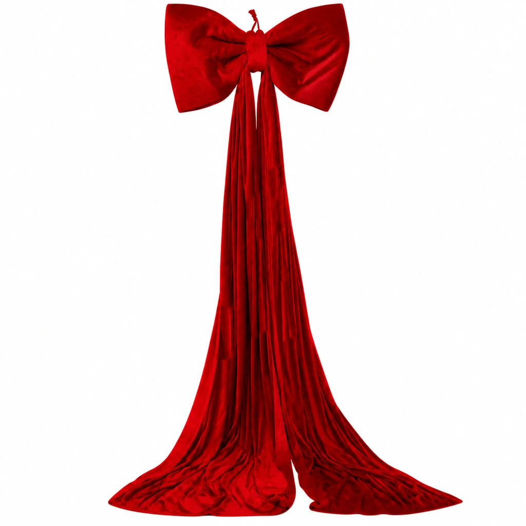 Fundă Decorativă de Crăciun Mare XXL, Roșie, 85×270 cm - MAXY