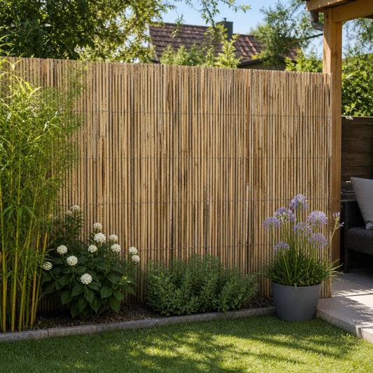 Gard paravan din Bambus Natural 100 x 300 cm - MAXY