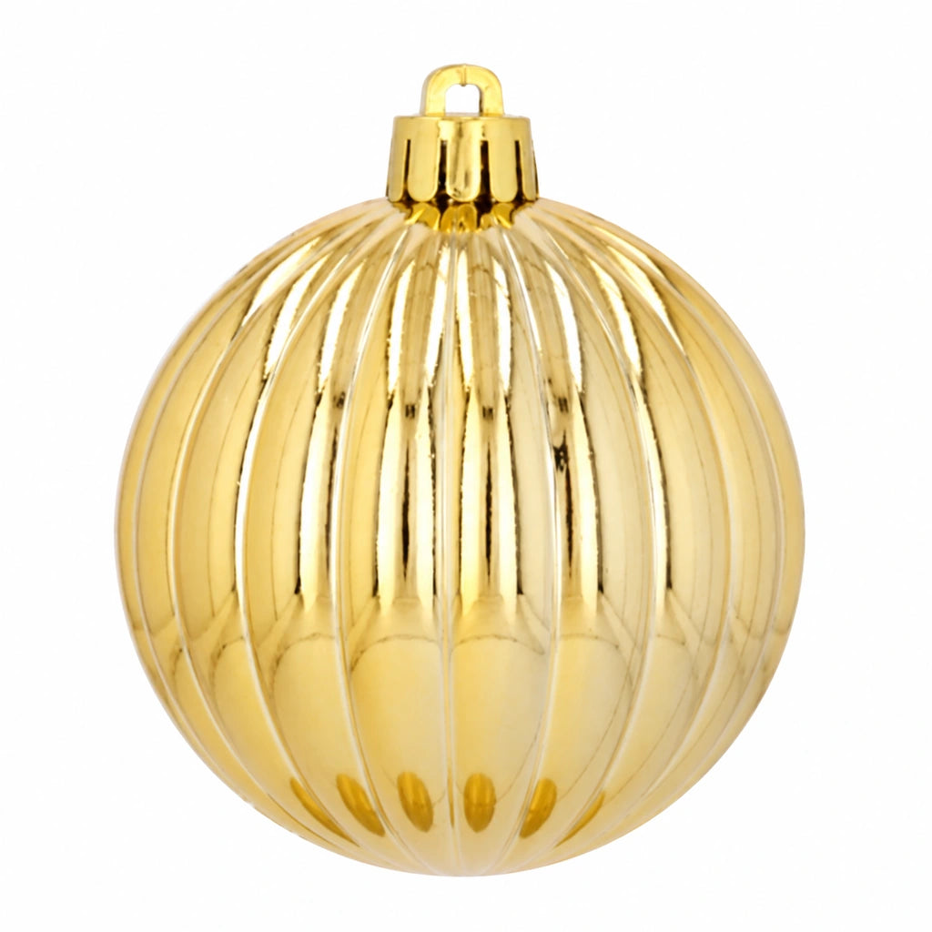 Globuri de Crăciun Aurii, Set 30 Bucăți, Diametru 7 cm - MAXY
