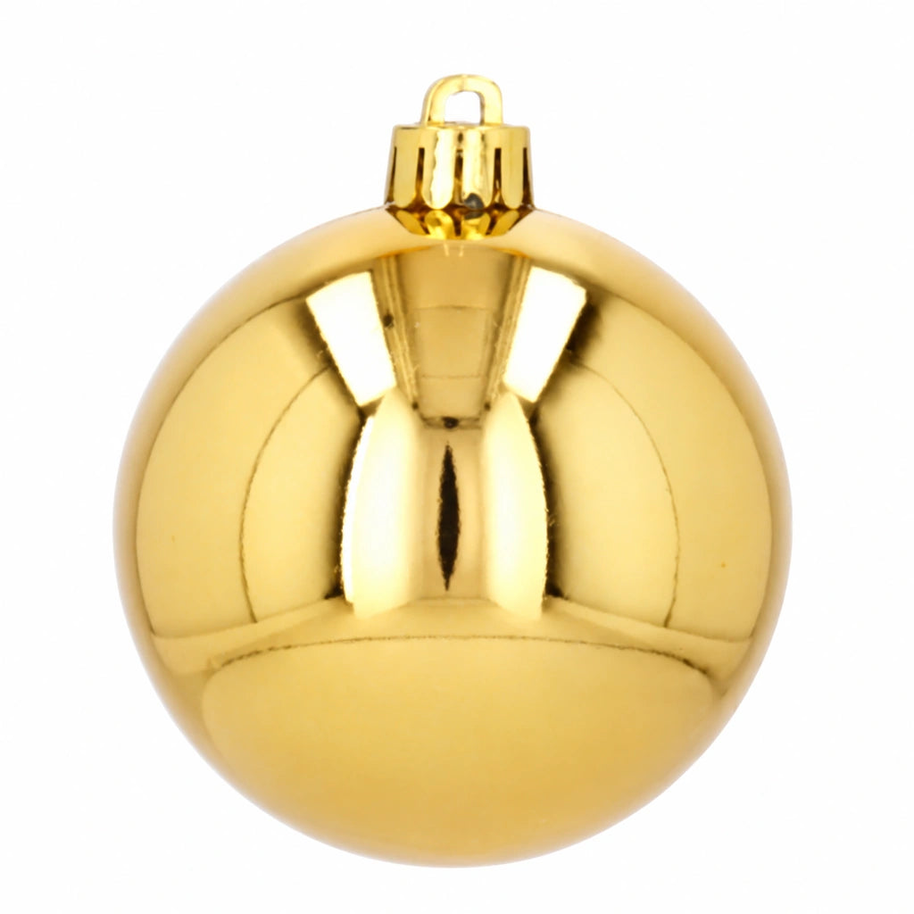 Globuri de Crăciun Aurii, Set 30 Bucăți, Diametru 7 cm - MAXY
