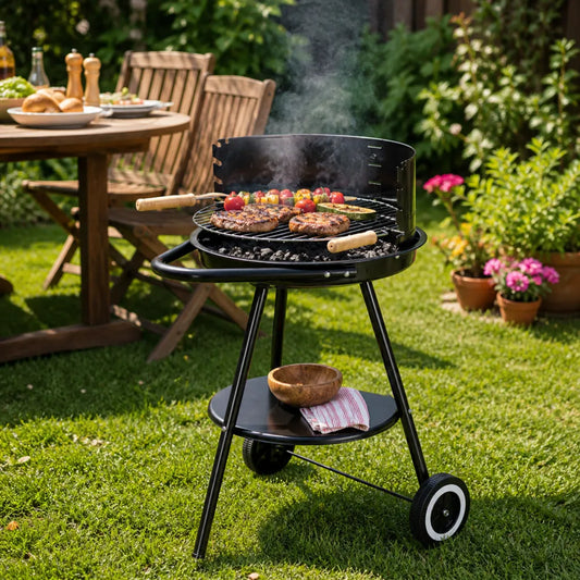 Grătar rotund pentru curte și grădină – diametru 42 cm - MAXY