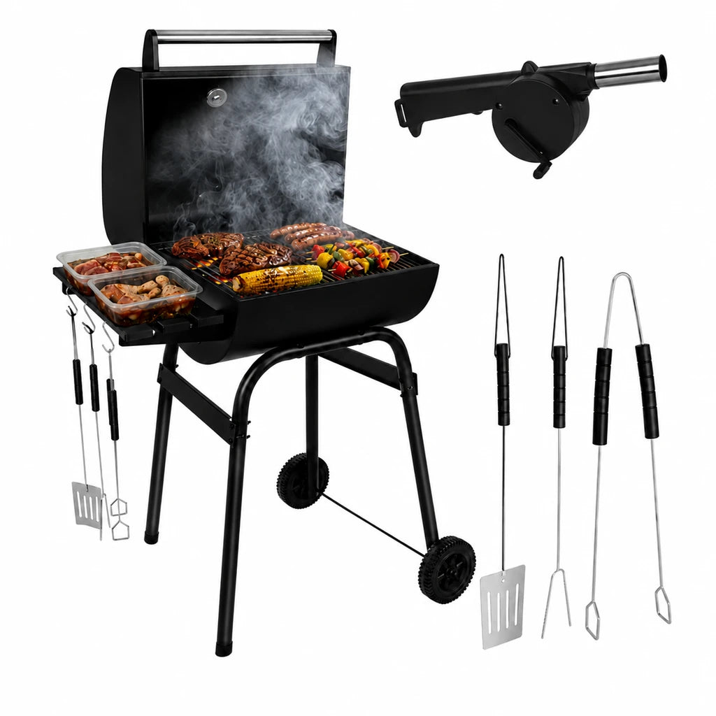 Gratar De Gradina Cu Capac Kaminer 82x51x117 cm
