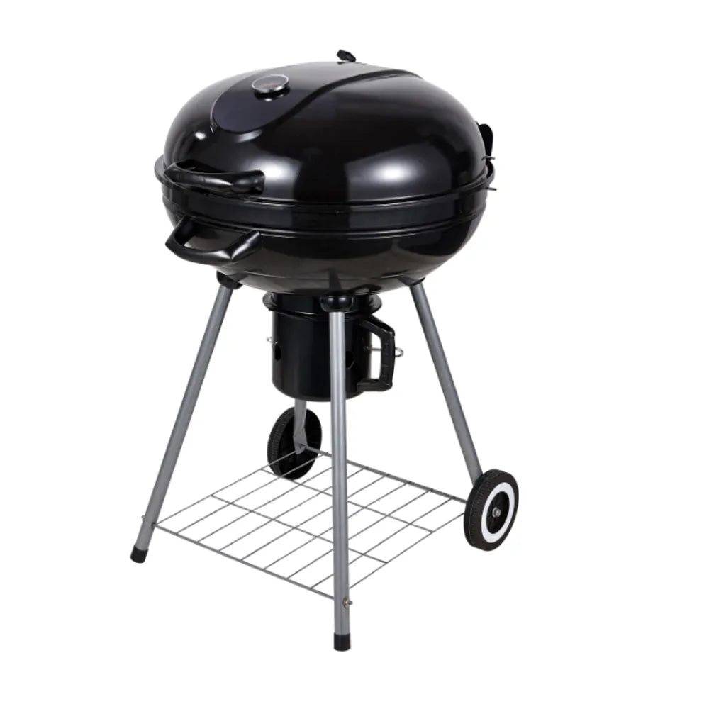 Grătar de Grădină pe Cărbuni cu Capac și Termometru, Diametru 57 cm - MAXY