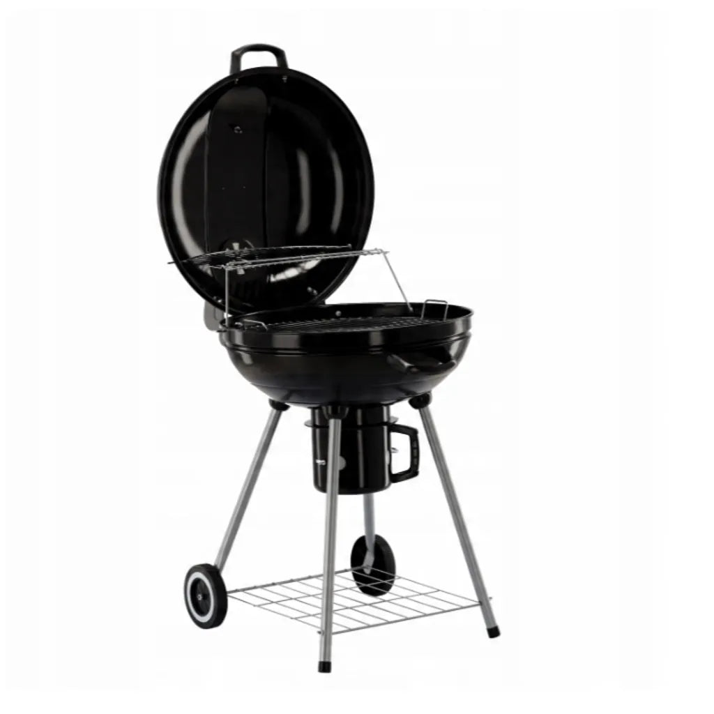 Grătar de Grădină pe Cărbuni cu Capac și Termometru, Diametru 57 cm - MAXY
