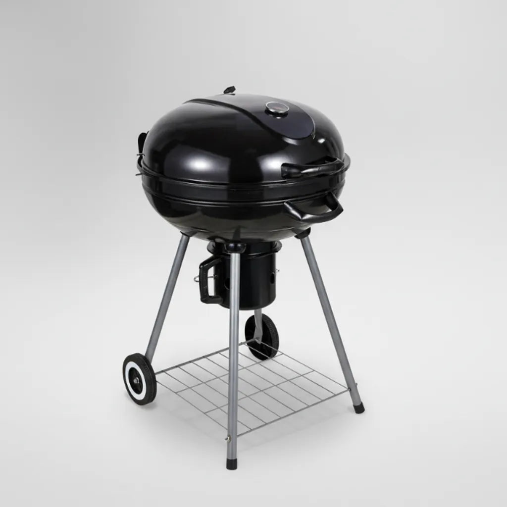 Grătar de Grădină pe Cărbuni cu Capac și Termometru, Diametru 57 cm - MAXY