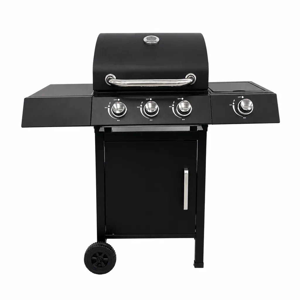 Gratar Pe Gaz 3+1 Arzatoare cu Reductor Inclus 110 x 48 x 110 cm - MAXY